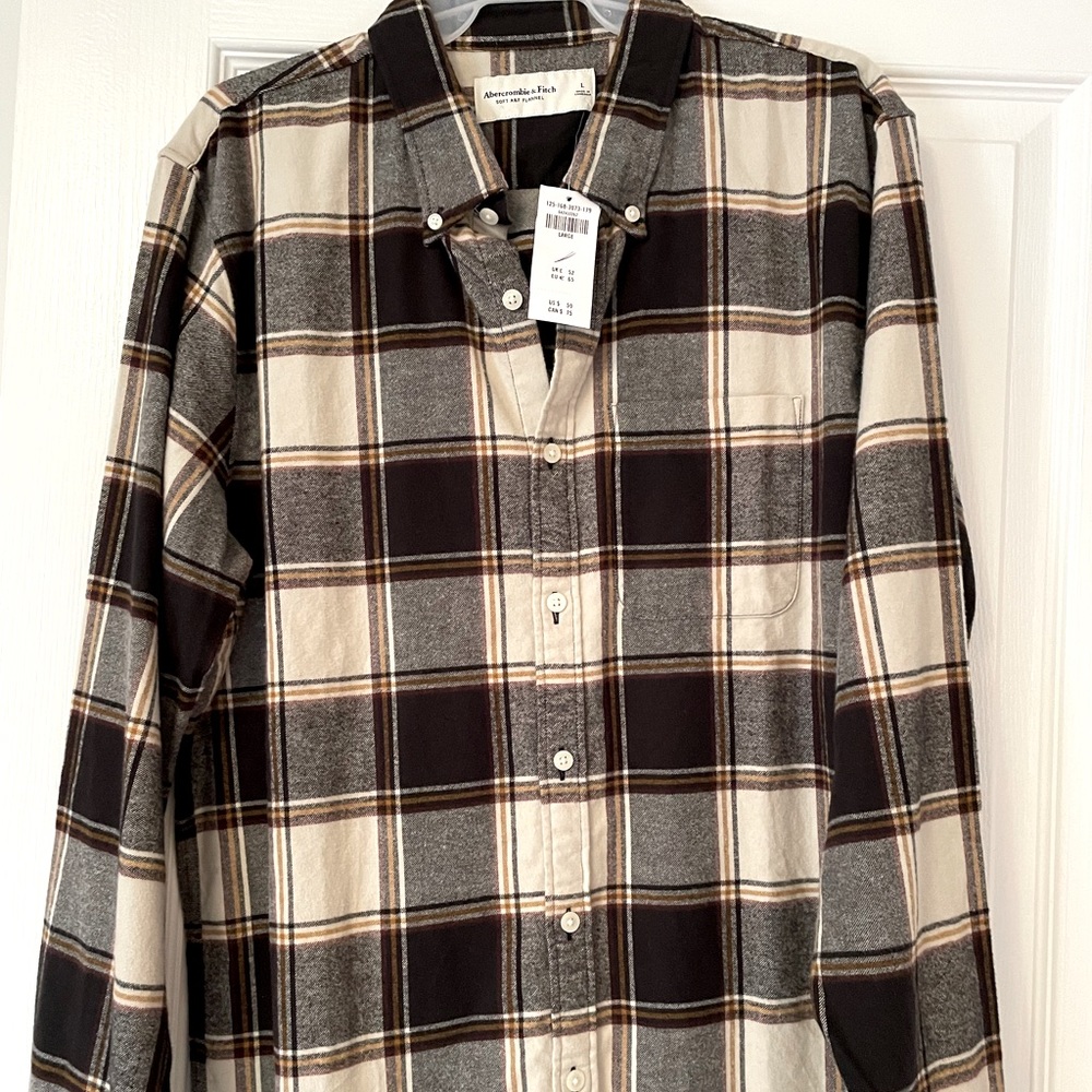 Abercrombie and Fitch Mens Flannel Shirt
